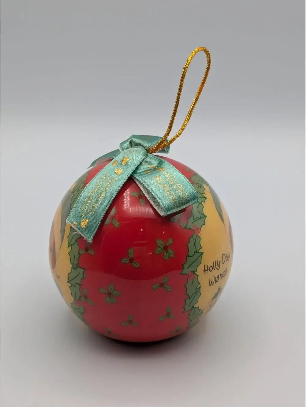Precious Moments Decoupage Holiday Ornament 1997